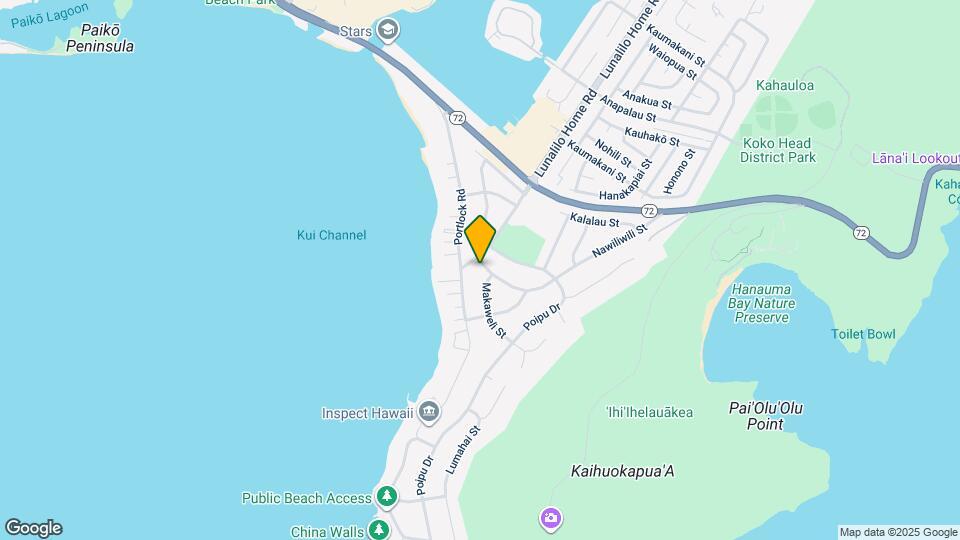 33 Nawiliwili St, Unit Studio Map and Location Details