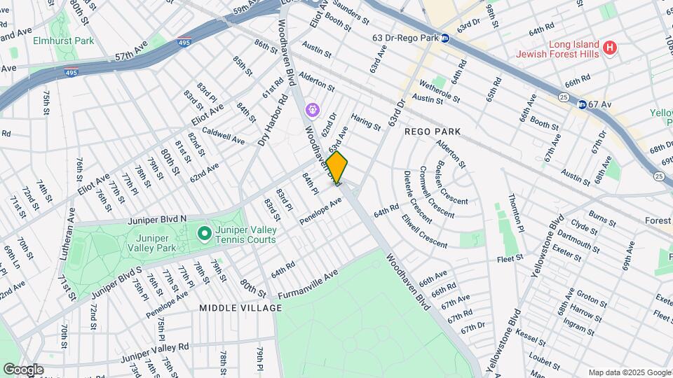 6356 Woodhaven Blvd, Unit 2F Map and Location Details