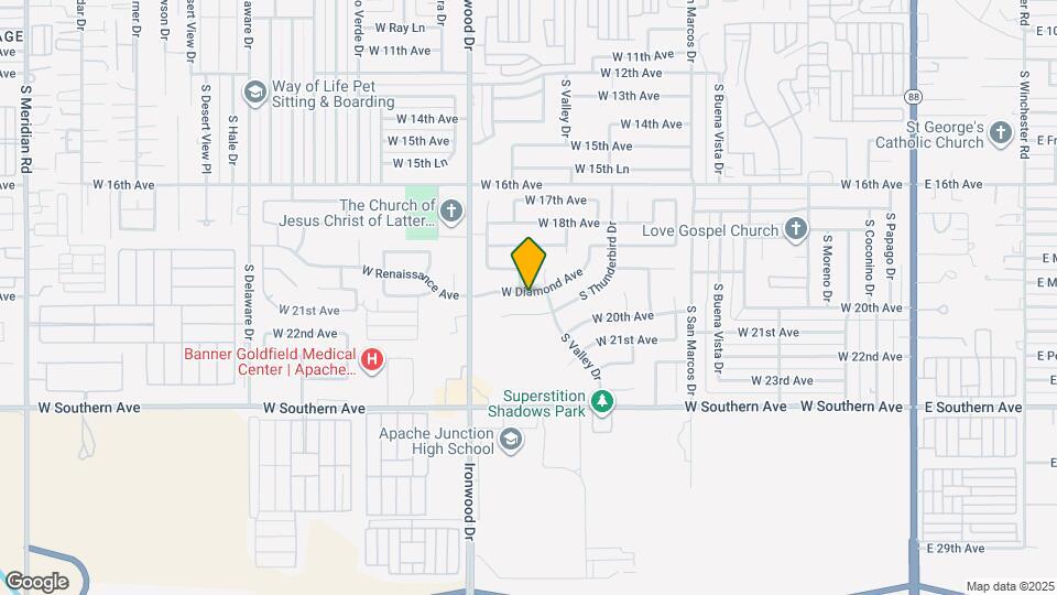 1393 W Diamond Ave Map and Location Details