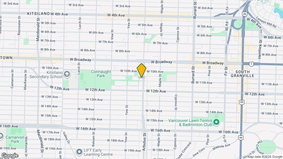 2111 W 11th Ave Map and Location Details