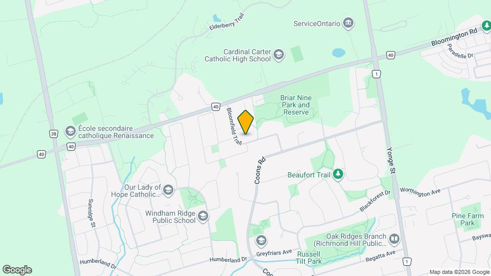 29 Bloomfield Trail Map and Location Details