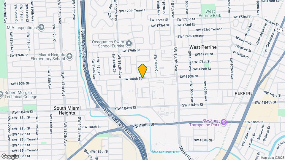10940 SW 180th St Map and Location Details