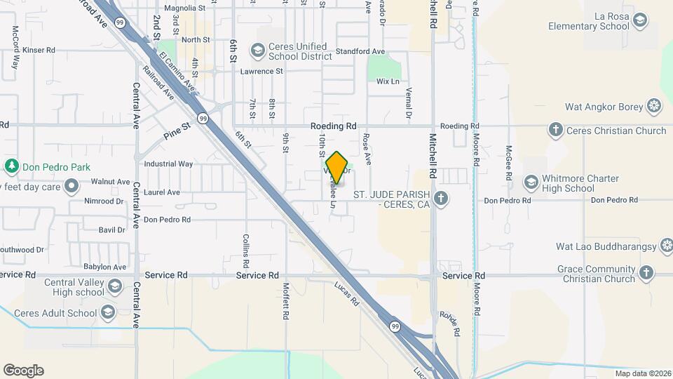 3600 Evalee Ln Map and Location Details