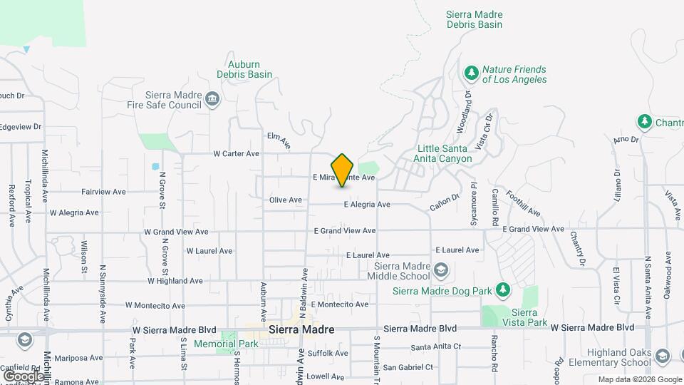 453 E Grand View Ave Map and Location Details