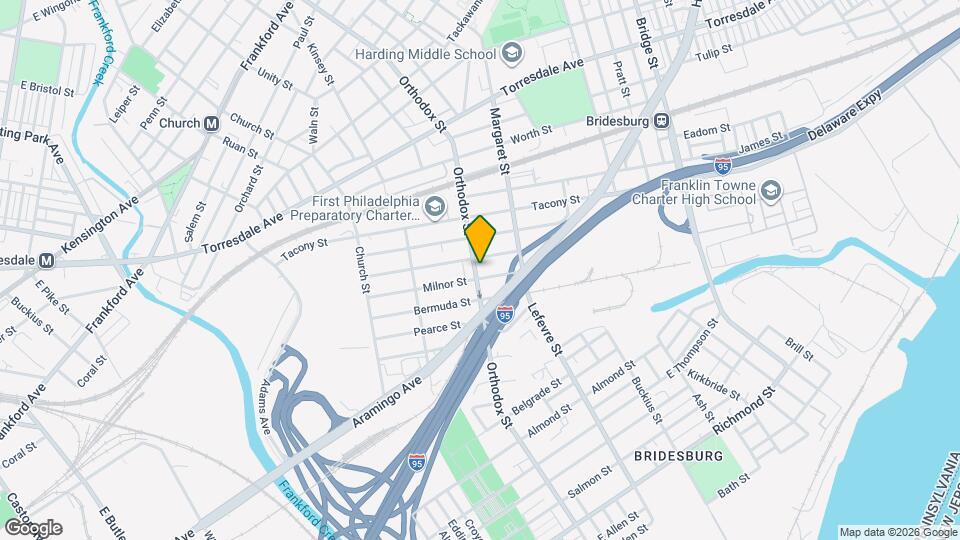 2363 Orthodox St, Unit 2FL Map and Location Details