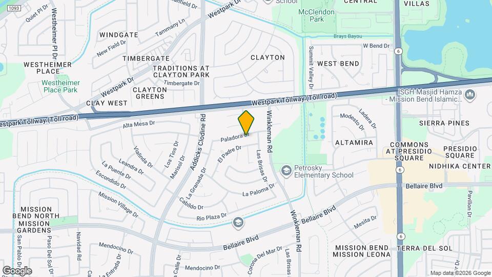 15219 Paladora Dr Map and Location Details