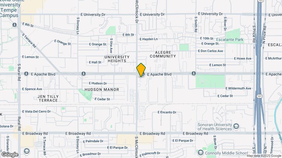 1811 Apache Blvd-Unit -1C Map and Location Details