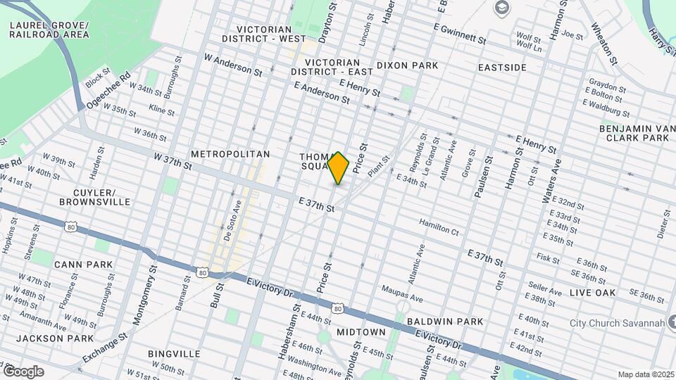 2002 Habersham St Map and Location Details