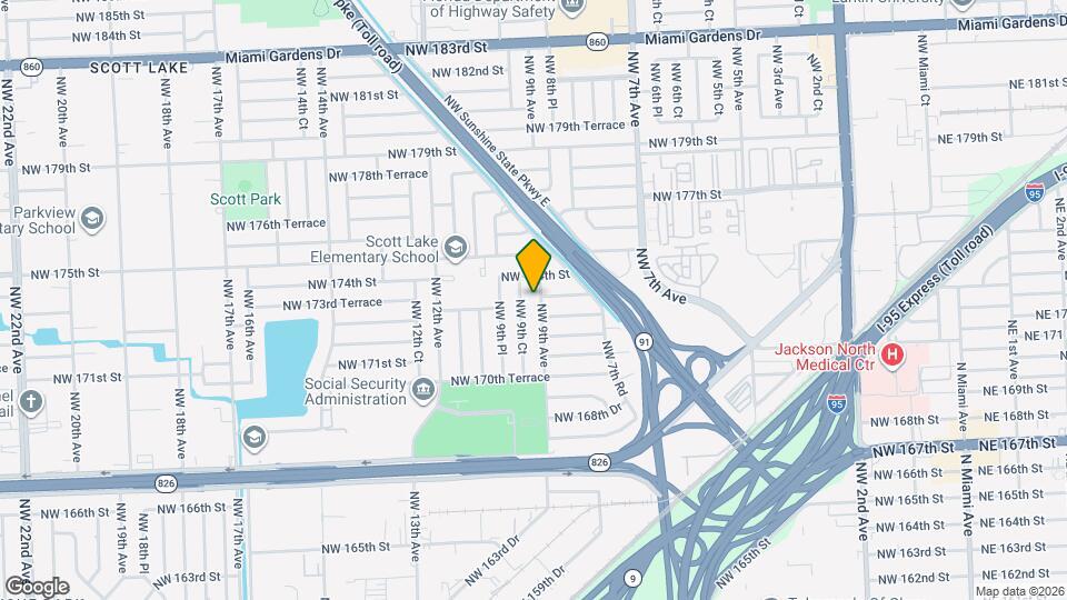 17304 NW 9th Ave Map and Location Details
