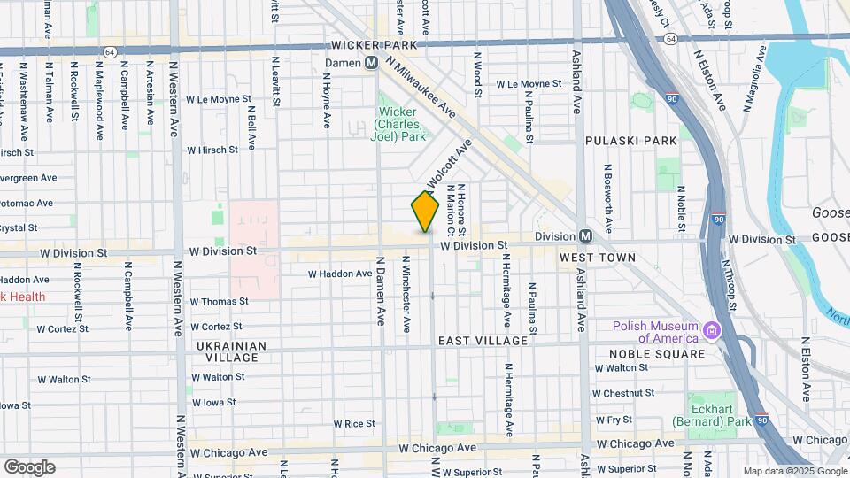 1904 W Division St Map and Location Details