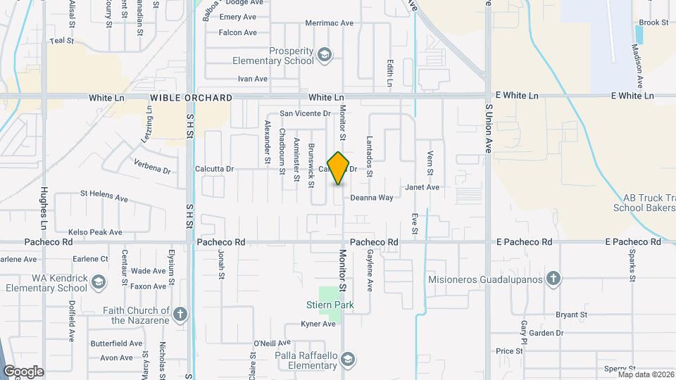 4601 Monitor St Map and Location Details