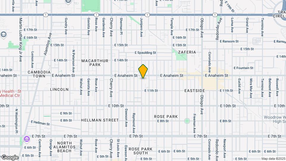 1146 Junipero Ave Map and Location Details