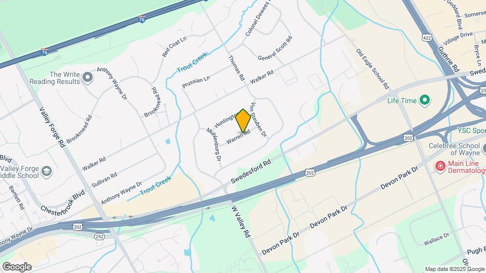 414 Warren Rd Map and Location Details