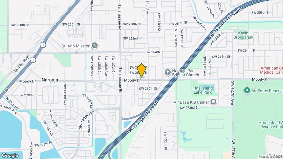 13433 SW 268th St Map and Location Details