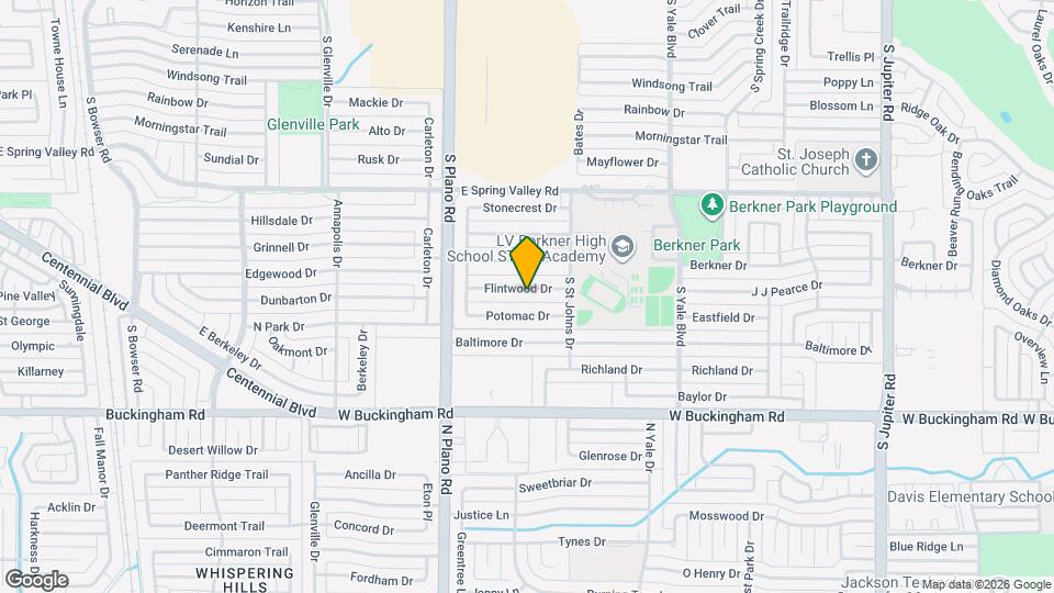 1504 Flintwood Dr, Unit Suite Map and Location Details