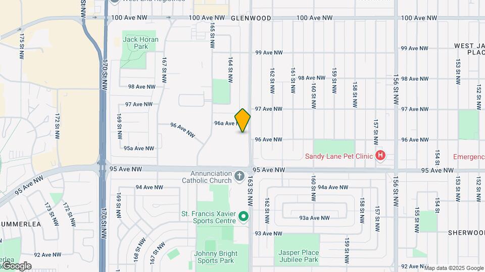 9560 163 St NW Map and Location Details