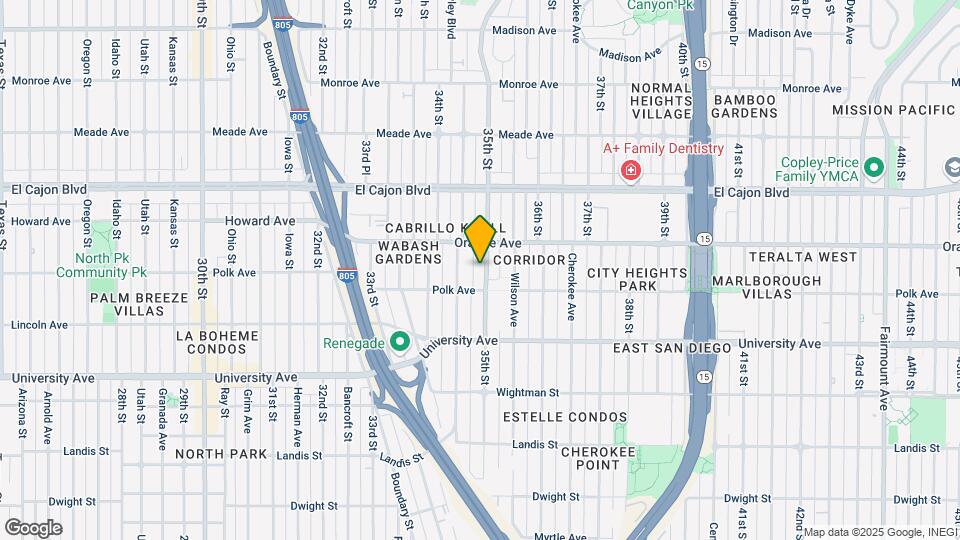 4136 35th St Map and Location Details