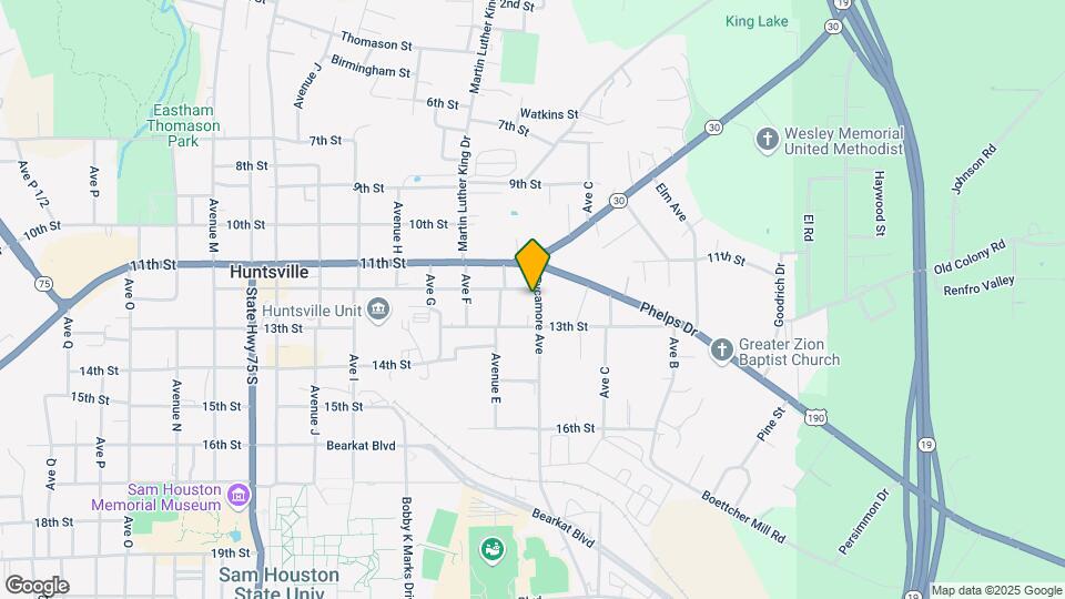 1210 Sycamore Ave Mapa y Detalles de la Ubicación
