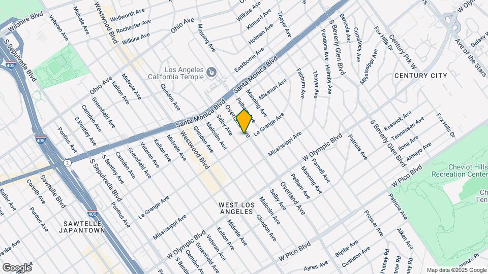 1953 Overland Avenue, Mapa y Detalles de la Ubicación