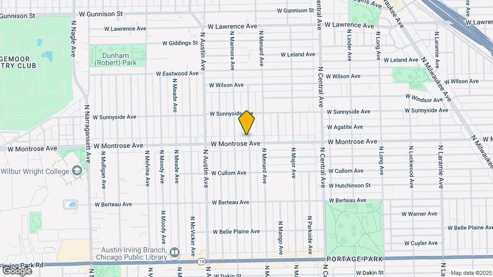 5834 W Montrose Ave Map and Location Details