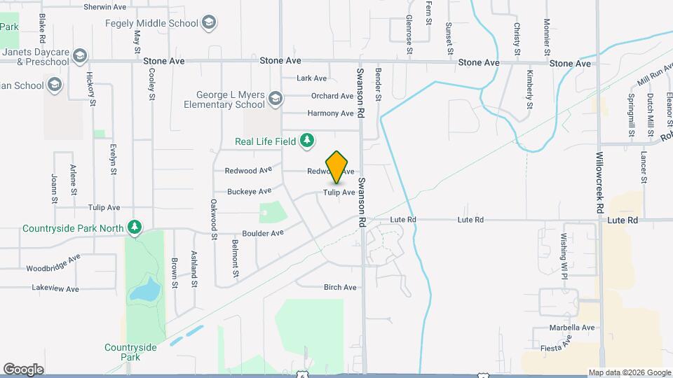 5588 Tulip Ave Map and Location Details