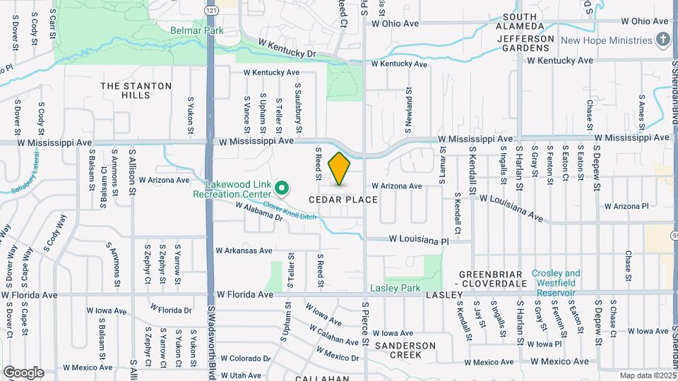 1244 S Reed St Map and Location Details