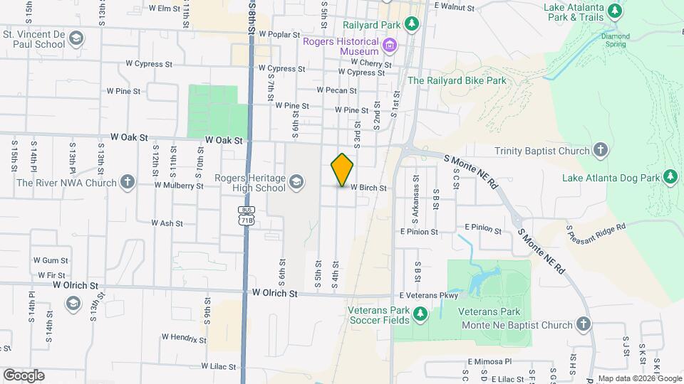 1103 S 4th St, Unit Apt. 1 Map and Location Details