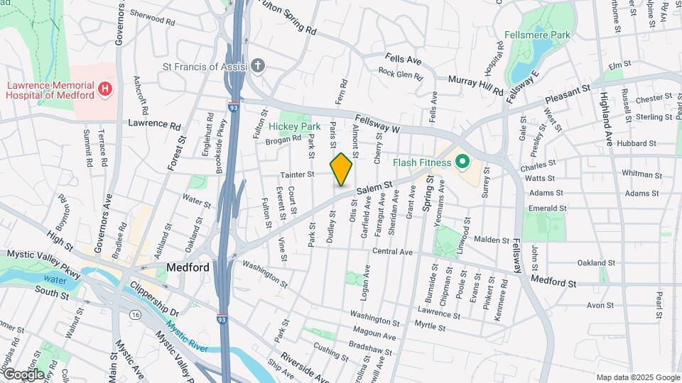 340 Salem St, Unit #1 Map and Location Details