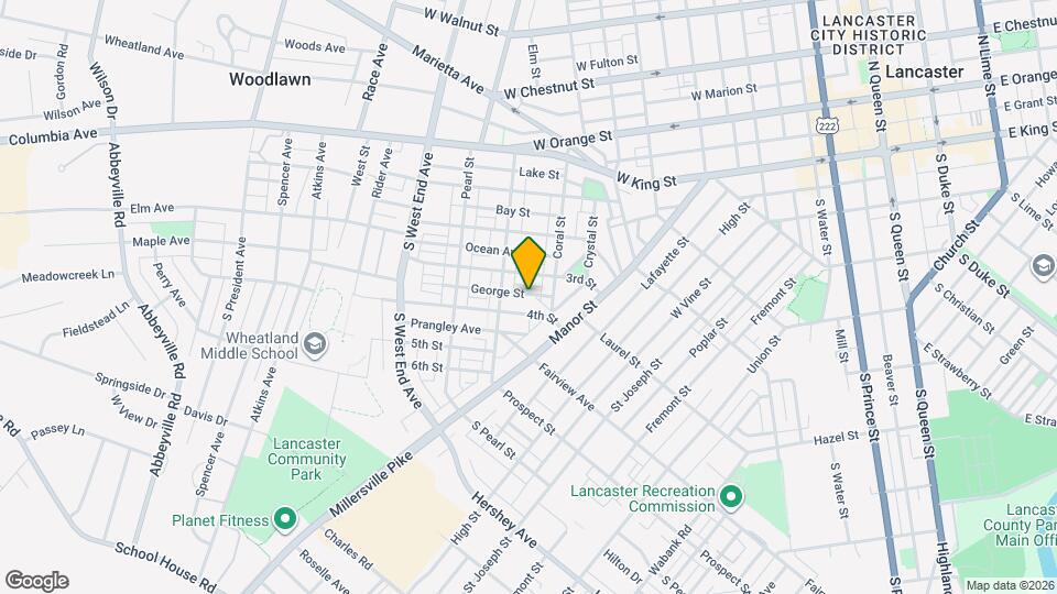 626 George St Map and Location Details