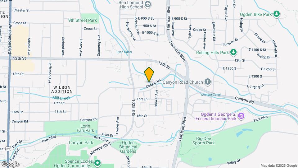 1076 Canyon Rd Map and Location Details