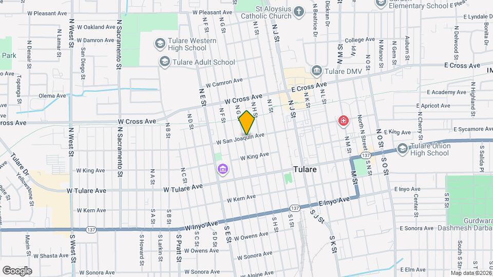 247 W San Joaquin Ave Map and Location Details