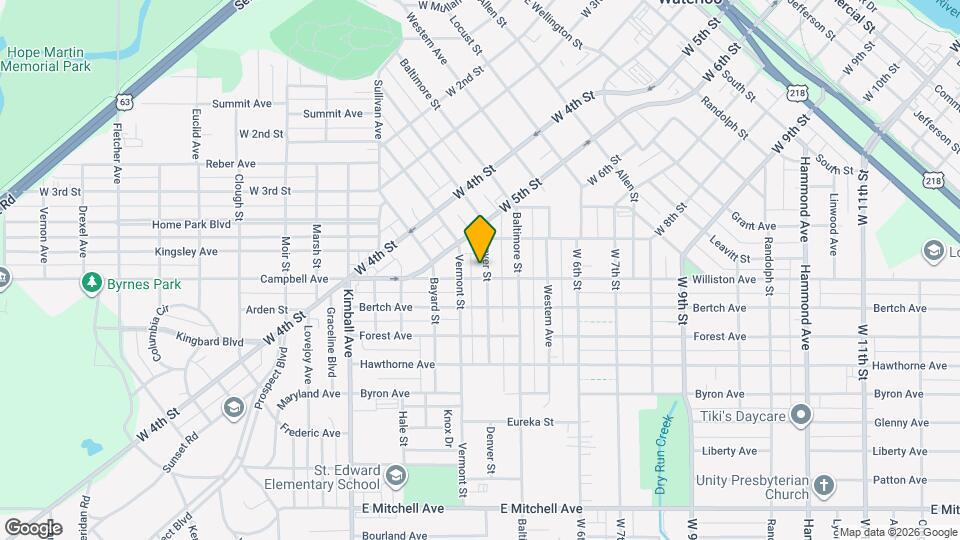 732 Denver St Map and Location Details