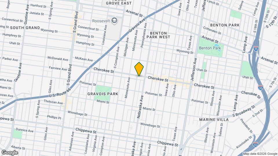 2920 Cherokee St Map and Location Details