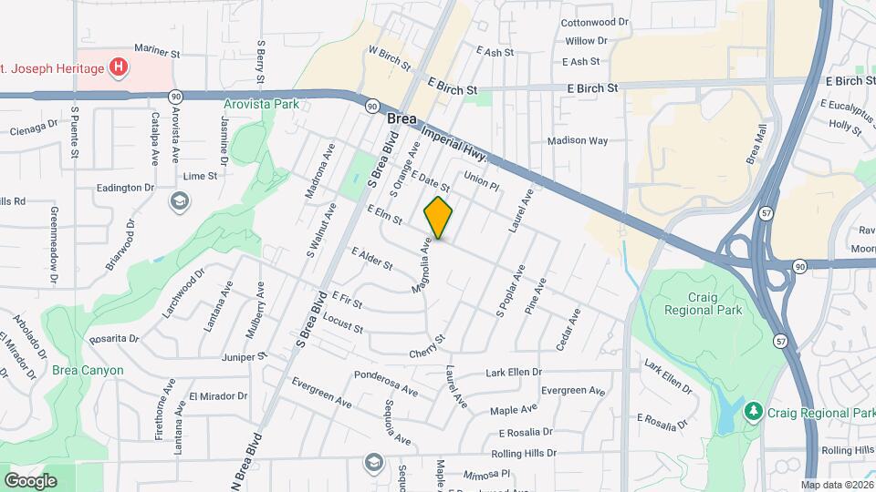 408 E Elm St Map and Location Details