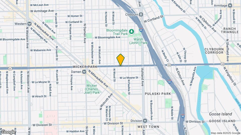 1725 W North Ave Map and Location Details