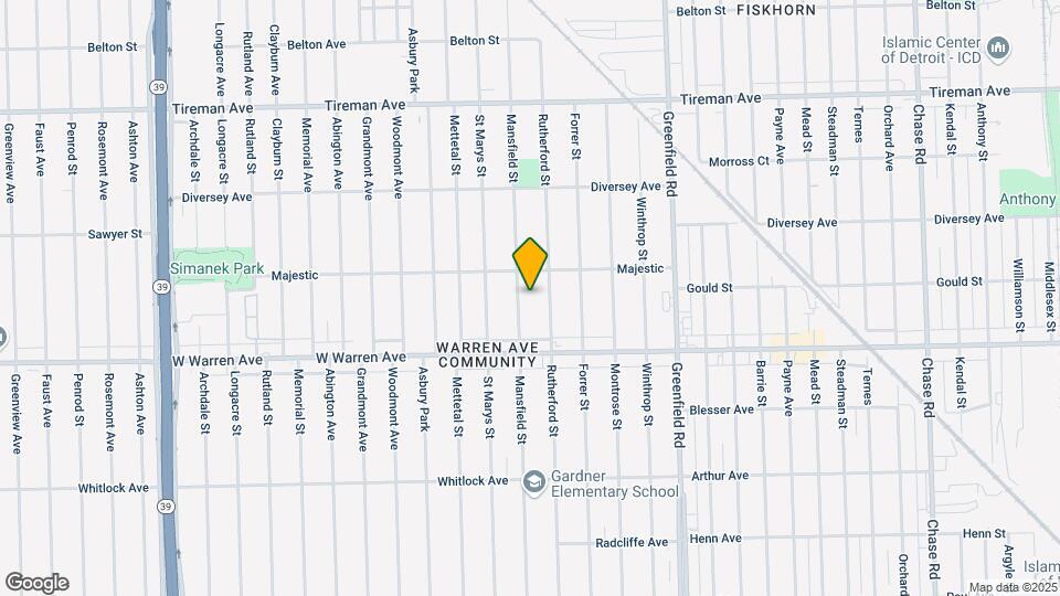 7312 Mansfield St Mapa y Detalles de la Ubicación