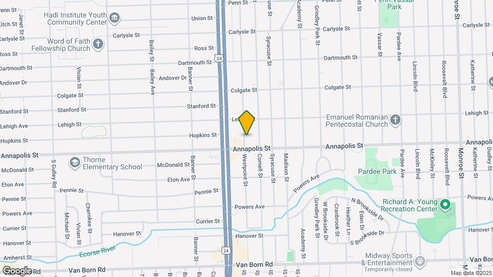 4481 Westpoint St Map and Location Details