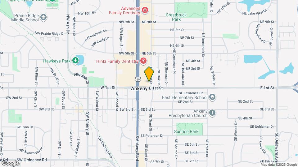 106 NE Grant St Map and Location Details