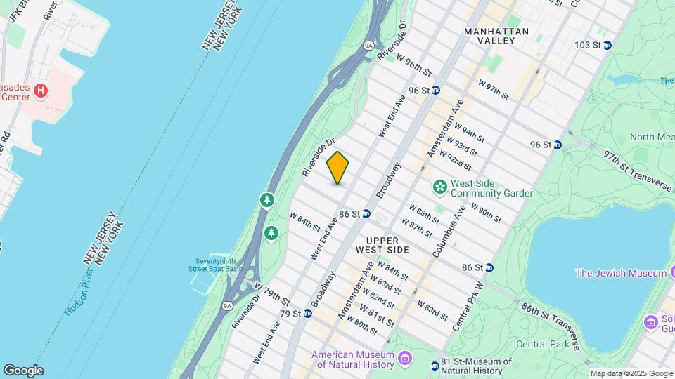 302 W 87th St Map and Location Details