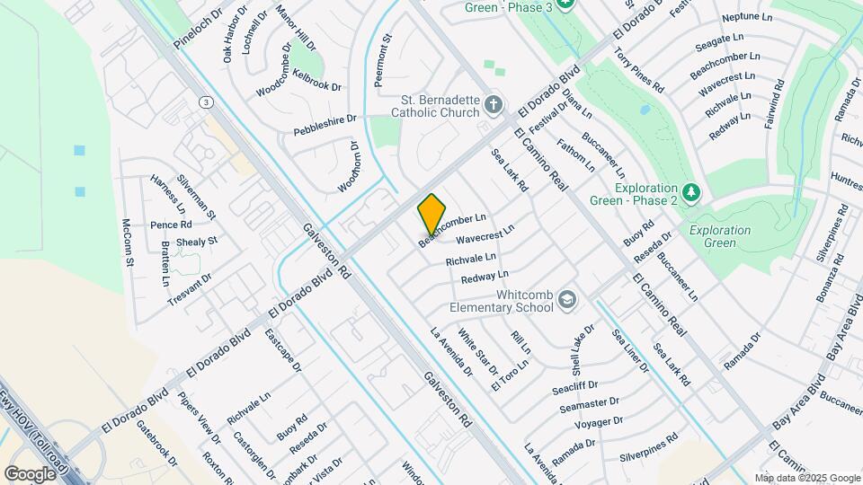 802 Wavecrest Ln Map and Location Details