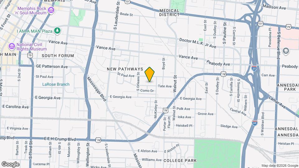 688 Tate Ave Map and Location Details