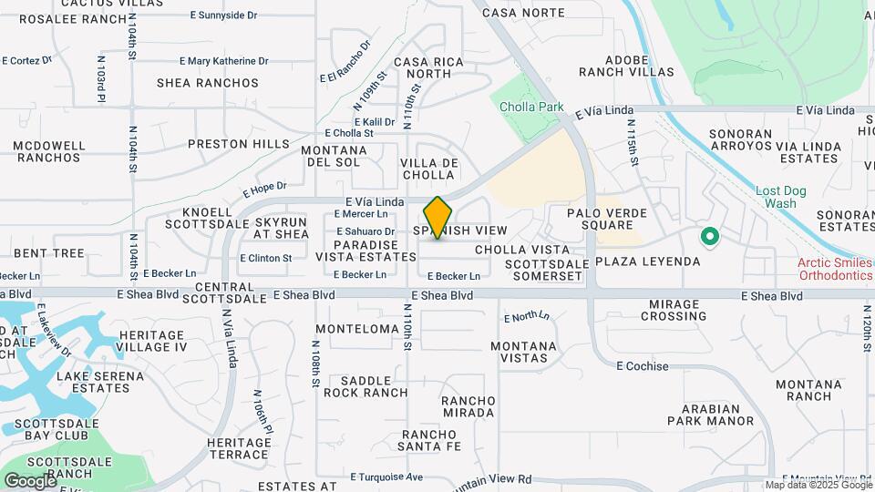 11063 E Sahuaro Dr Mapa y Detalles de la Ubicación