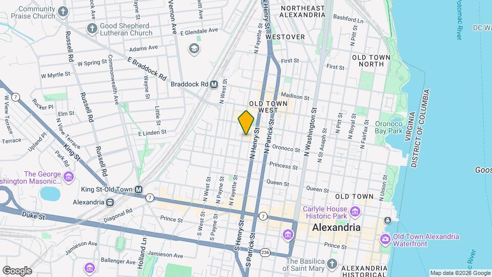 1111 Oronoco St, Unit 229 Mapa y Detalles de la Ubicación