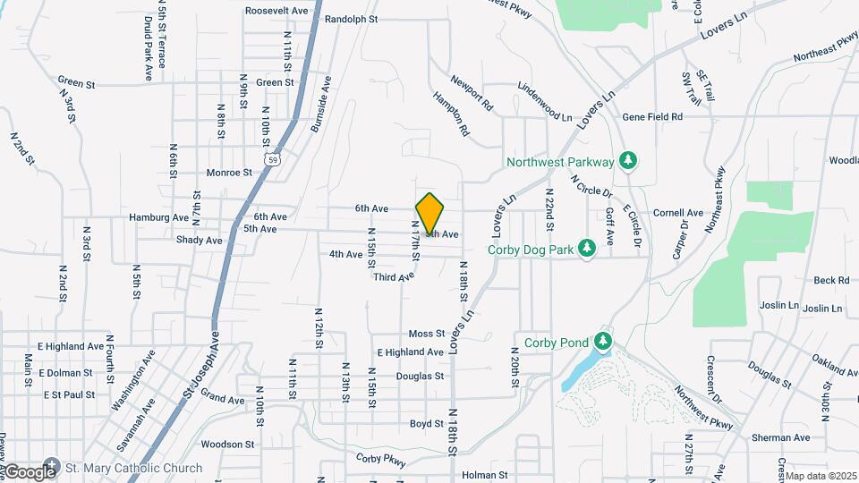 1710 5th Ave Map and Location Details
