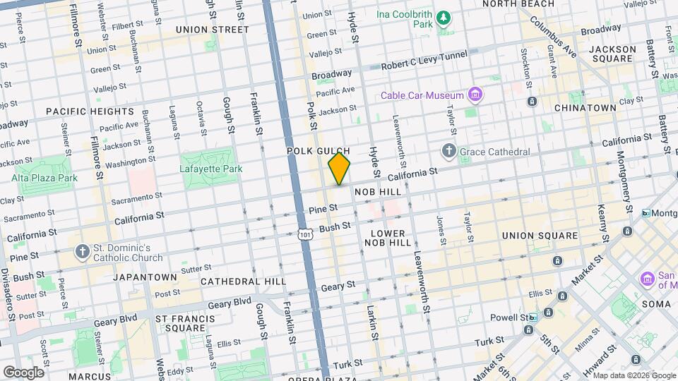 1549 California St Map and Location Details