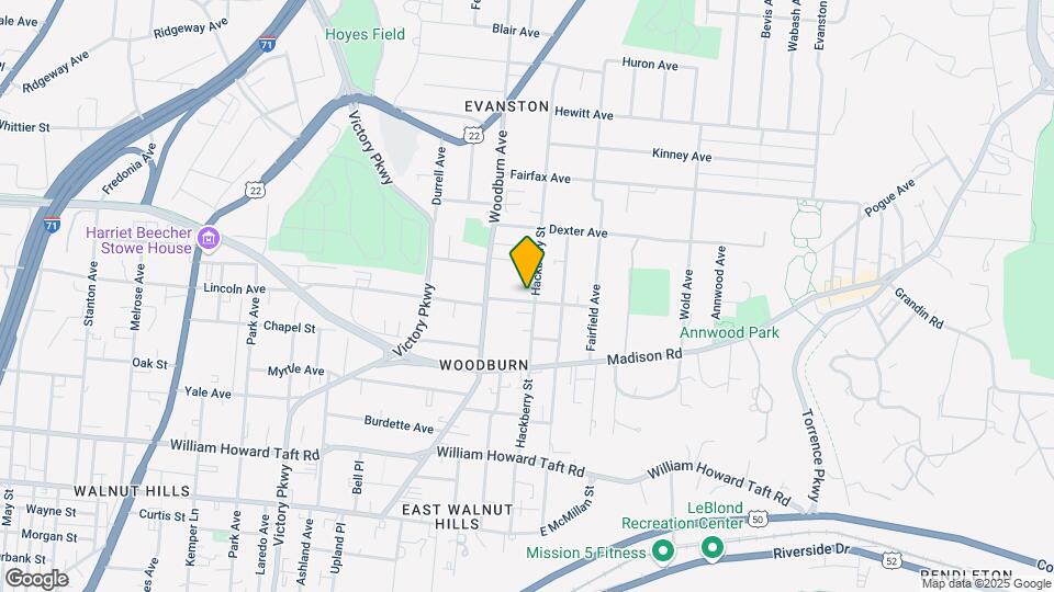 3003 Hackberry St Map and Location Details