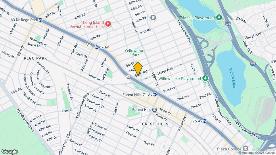 69-40 Yellowstone Blvd Mapa y Detalles de la Ubicación