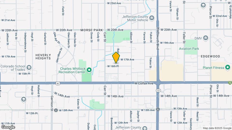 8211 W 16th Pl Map and Location Details