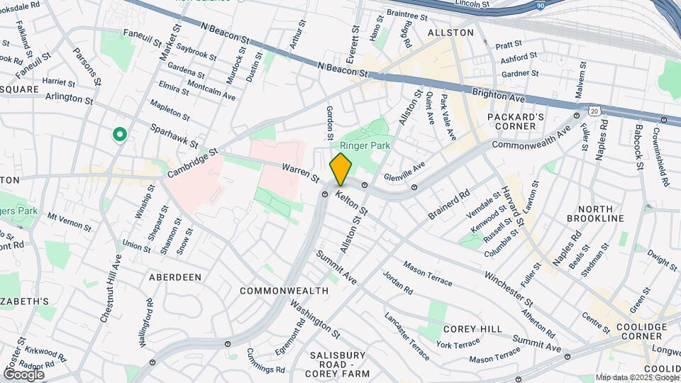 1426 Commonwealth Ave, Unit 6 Map and Location Details