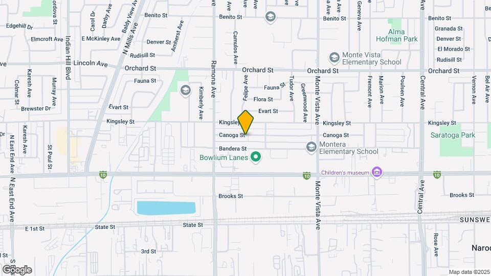 4623 Canoga St Map and Location Details